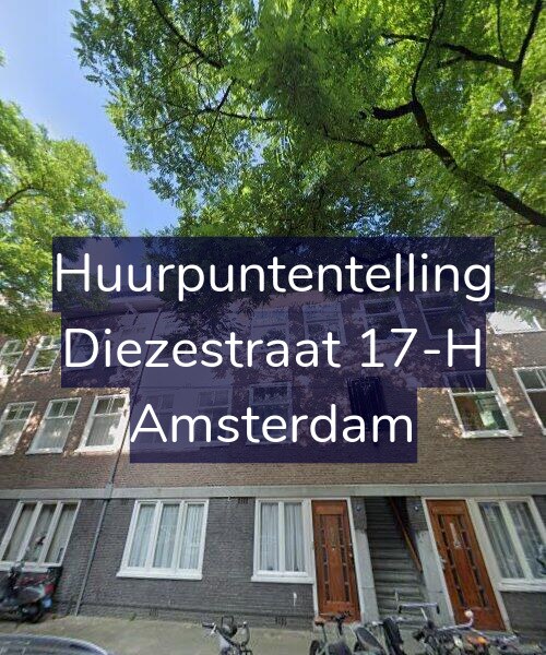 Foto gevel Huurpuntentelling voor Diezestraat 17-H, Amsterdam