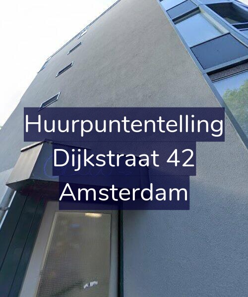Foto gevel Huurpuntentelling voor Dijkstraat 42, Amsterdam