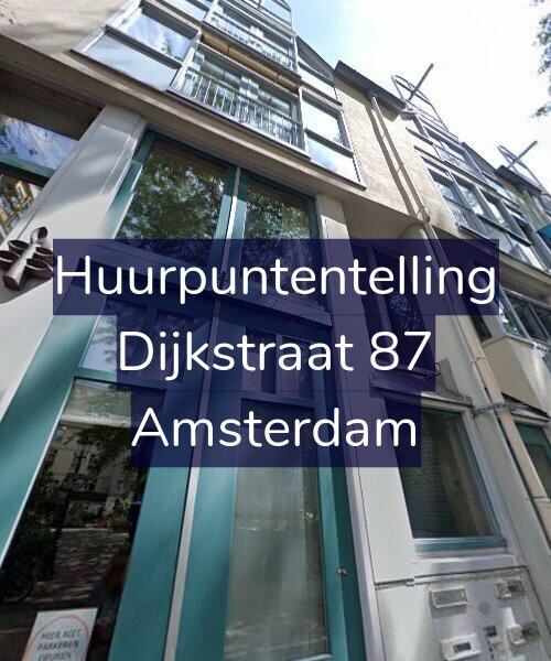 Foto gevel Huurpuntentelling voor Dijkstraat 87, Amsterdam