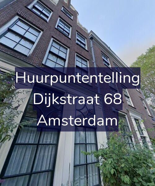 Foto gevel Huurpuntentelling voor Dijkstraat 68, Amsterdam