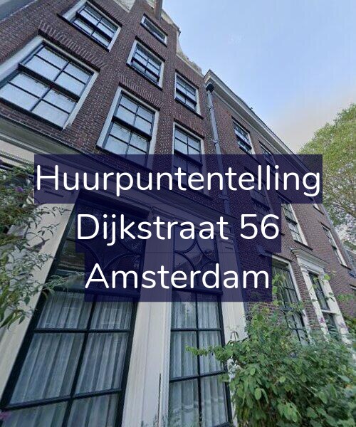 Foto gevel Huurpuntentelling voor Dijkstraat 56, Amsterdam
