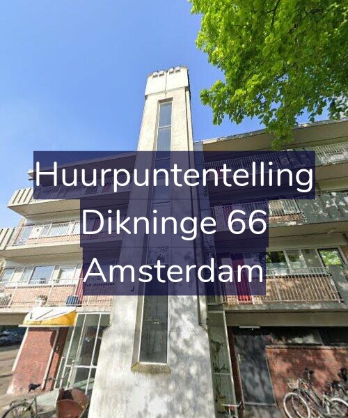Foto gevel Huurpuntentelling voor Dikninge 66, Amsterdam