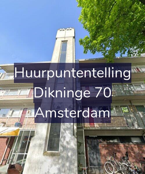 Foto gevel Huurpuntentelling voor Dikninge 70, Amsterdam