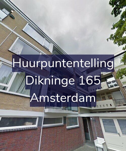 Foto gevel Huurpuntentelling voor Dikninge 165, Amsterdam