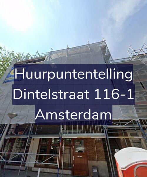 Foto gevel Huurpuntentelling voor Dintelstraat 116-1, Amsterdam