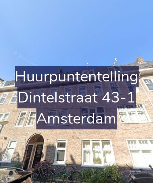 Foto gevel Huurpuntentelling voor Dintelstraat 43-1, Amsterdam