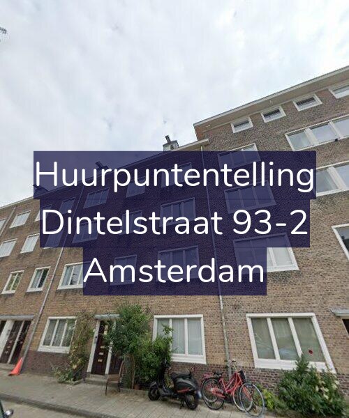 Foto gevel Huurpuntentelling voor Dintelstraat 93-2, Amsterdam