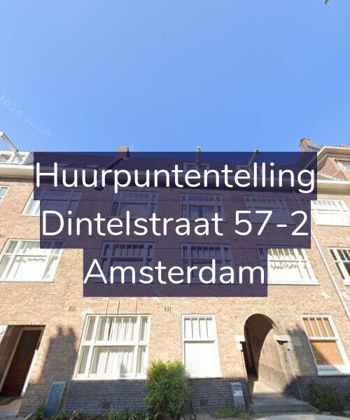 Foto gevel Huurpuntentelling voor Dintelstraat 57-2, Amsterdam