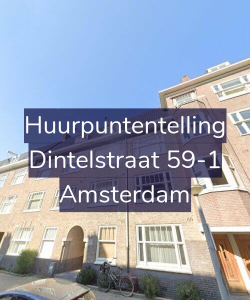 Foto gevel Huurpuntentelling voor Dintelstraat 59-1, Amsterdam