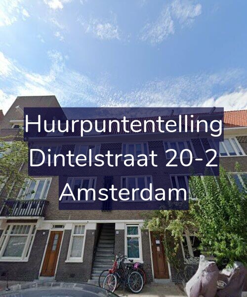 Foto gevel Huurpuntentelling voor Dintelstraat 20-2, Amsterdam