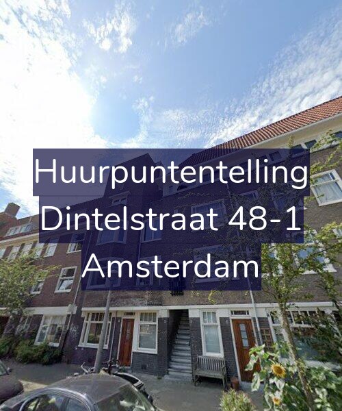 Foto gevel Huurpuntentelling voor Dintelstraat 48-1, Amsterdam