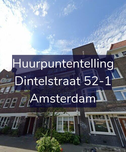 Foto gevel Huurpuntentelling voor Dintelstraat 52-1, Amsterdam