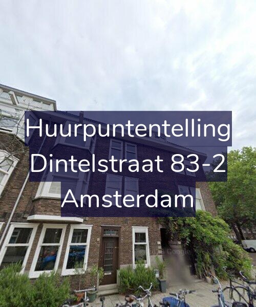 Foto gevel Huurpuntentelling voor Dintelstraat 83-2, Amsterdam