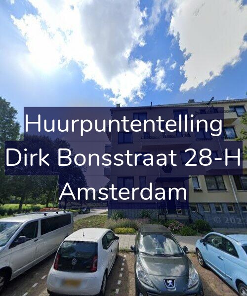 Foto gevel Huurpuntentelling voor Dirk Bonsstraat 28-H, Amsterdam