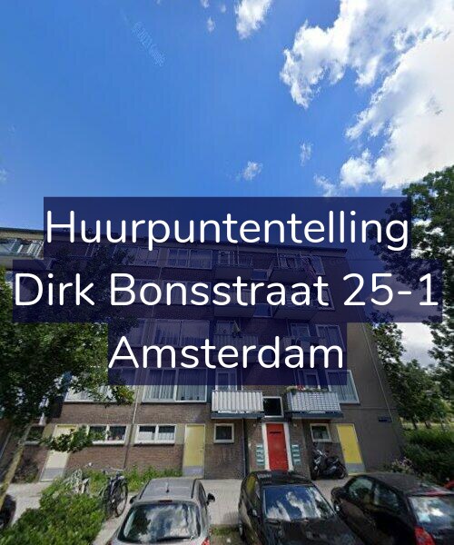 Foto gevel Huurpuntentelling voor Dirk Bonsstraat 25-1, Amsterdam