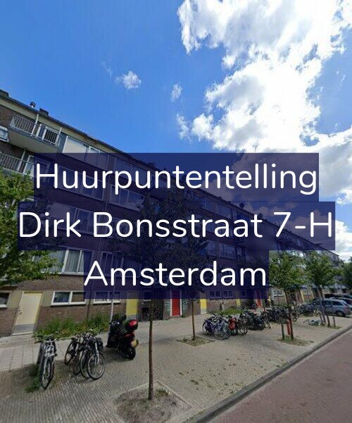 Foto gevel Huurpuntentelling voor Dirk Bonsstraat 7-H, Amsterdam