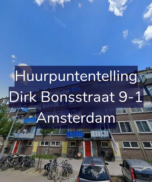Foto gevel Huurpuntentelling voor Dirk Bonsstraat 9-1, Amsterdam
