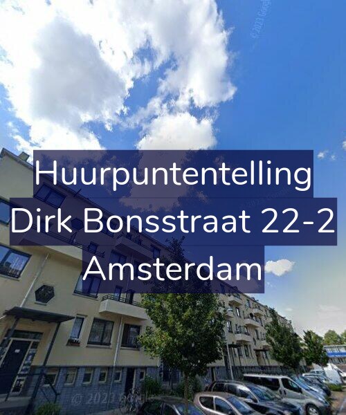 Foto gevel Huurpuntentelling voor Dirk Bonsstraat 22-2, Amsterdam