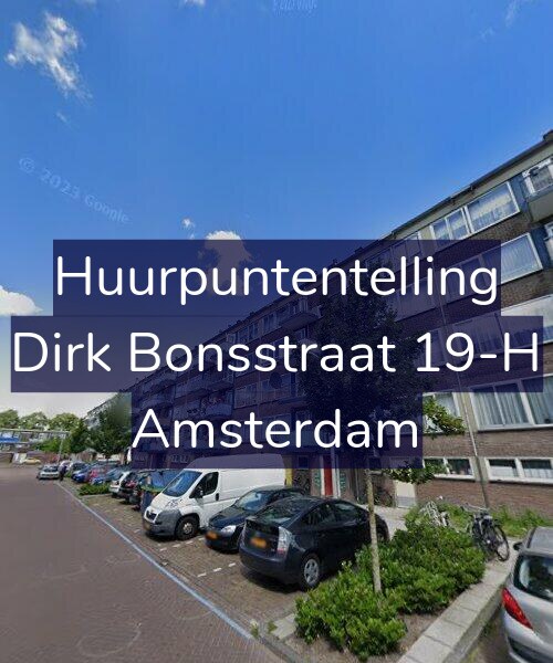Foto gevel Huurpuntentelling voor Dirk Bonsstraat 19-H, Amsterdam