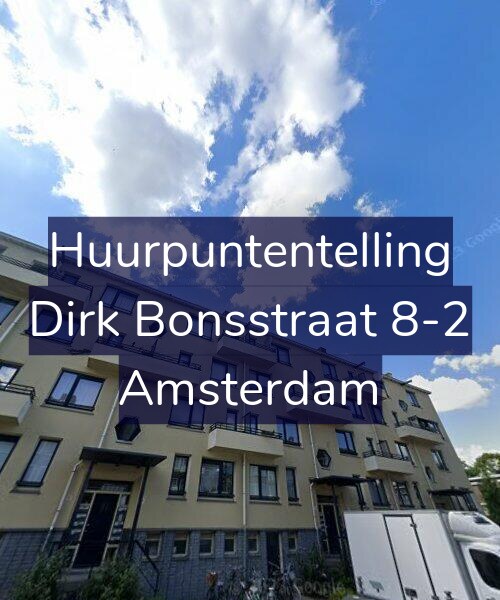 Foto gevel Huurpuntentelling voor Dirk Bonsstraat 8-2, Amsterdam
