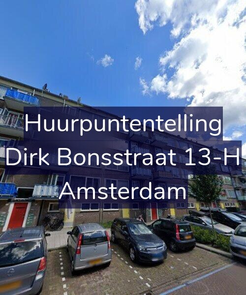 Foto gevel Huurpuntentelling voor Dirk Bonsstraat 13-H, Amsterdam