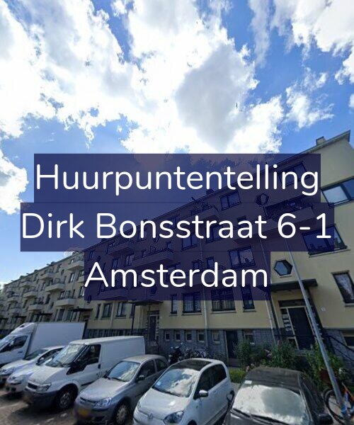 Foto gevel Huurpuntentelling voor Dirk Bonsstraat 6-1, Amsterdam