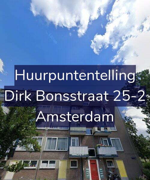 Foto gevel Huurpuntentelling voor Dirk Bonsstraat 25-2, Amsterdam