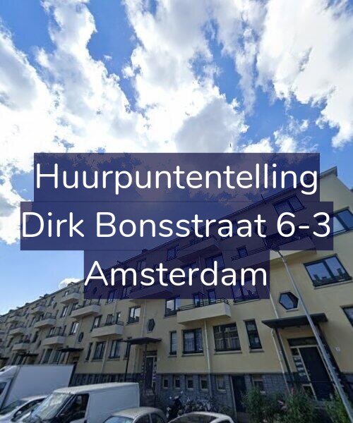 Foto gevel Huurpuntentelling voor Dirk Bonsstraat 6-3, Amsterdam