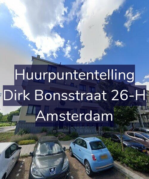 Foto gevel Huurpuntentelling voor Dirk Bonsstraat 26-H, Amsterdam
