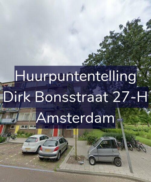 Foto gevel Huurpuntentelling voor Dirk Bonsstraat 27-H, Amsterdam