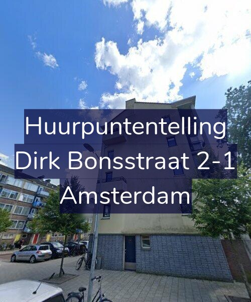 Foto gevel Huurpuntentelling voor Dirk Bonsstraat 2-1, Amsterdam
