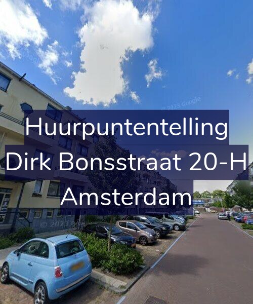 Foto gevel Huurpuntentelling voor Dirk Bonsstraat 20-H, Amsterdam
