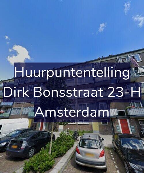 Foto gevel Huurpuntentelling voor Dirk Bonsstraat 23-H, Amsterdam