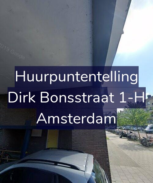 Foto gevel Huurpuntentelling voor Dirk Bonsstraat 1-H, Amsterdam