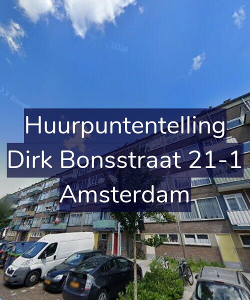 Foto gevel Huurpuntentelling voor Dirk Bonsstraat 21-1, Amsterdam