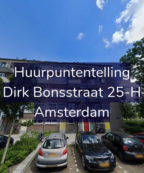 Foto gevel Huurpuntentelling voor Dirk Bonsstraat 25-H, Amsterdam