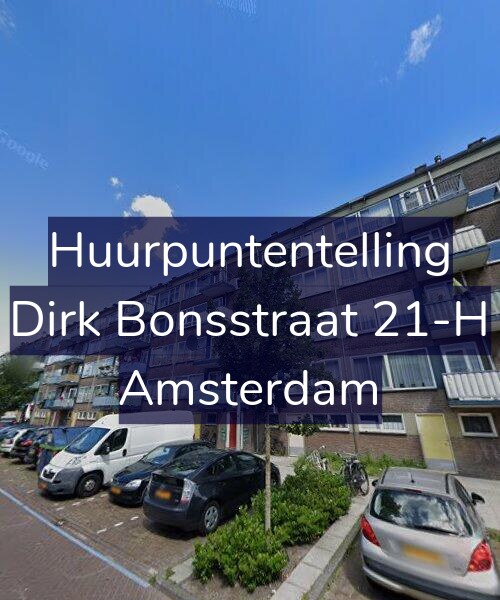 Foto gevel Huurpuntentelling voor Dirk Bonsstraat 21-H, Amsterdam