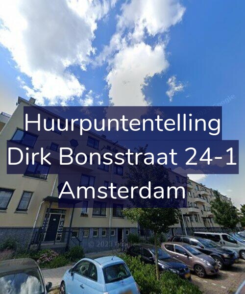 Foto gevel Huurpuntentelling voor Dirk Bonsstraat 24-1, Amsterdam