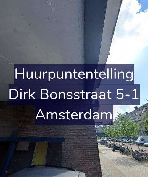 Foto gevel Huurpuntentelling voor Dirk Bonsstraat 5-1, Amsterdam