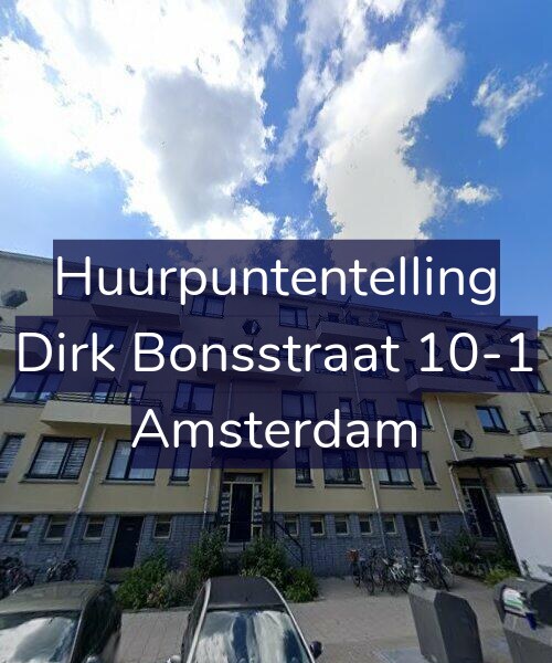 Foto gevel Huurpuntentelling voor Dirk Bonsstraat 10-1, Amsterdam