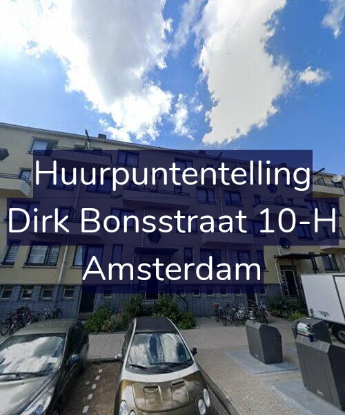 Foto gevel Huurpuntentelling voor Dirk Bonsstraat 10-H, Amsterdam