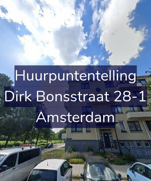 Foto gevel Huurpuntentelling voor Dirk Bonsstraat 28-1, Amsterdam