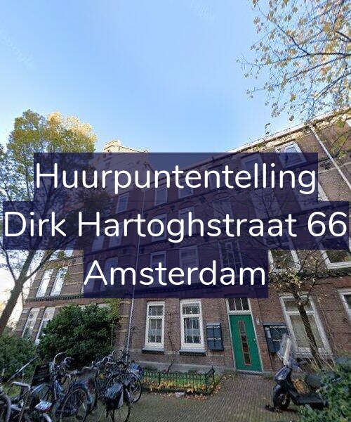 Foto gevel Huurpuntentelling voor Dirk Hartoghstraat 66, Amsterdam