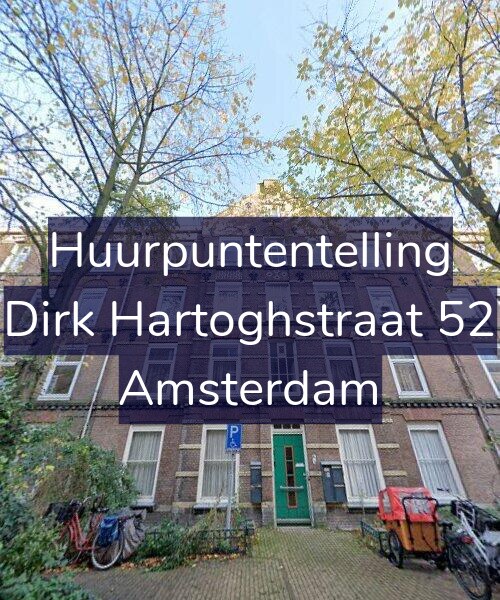 Foto gevel Huurpuntentelling voor Dirk Hartoghstraat 52, Amsterdam
