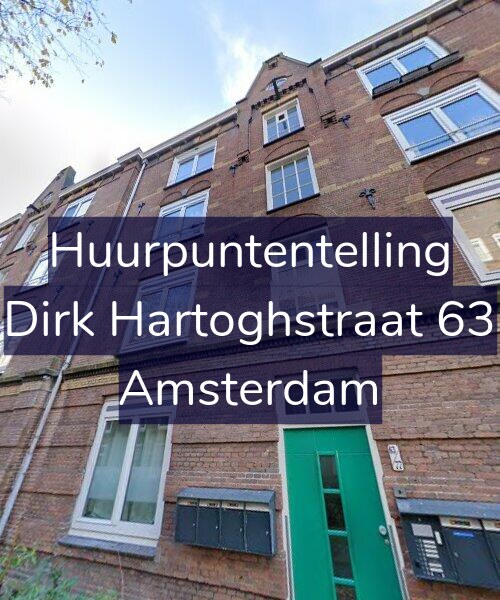 Foto gevel Huurpuntentelling voor Dirk Hartoghstraat 63, Amsterdam