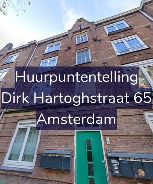 Foto gevel Huurpuntentelling voor Dirk Hartoghstraat 65, Amsterdam