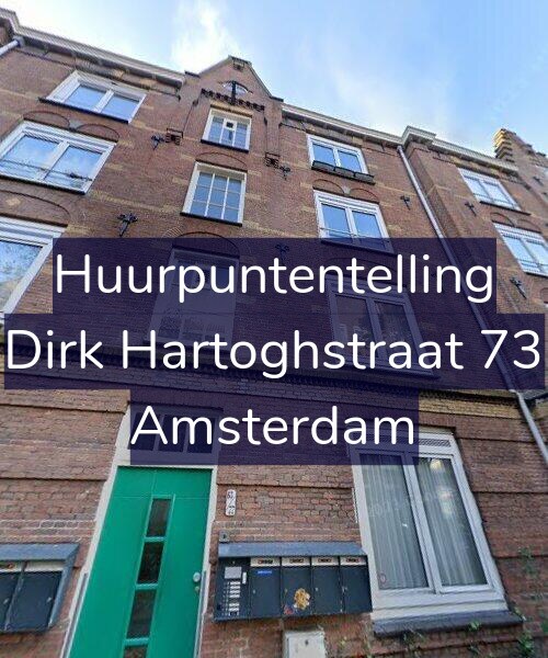 Foto gevel Huurpuntentelling voor Dirk Hartoghstraat 73, Amsterdam