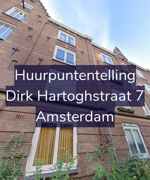 Foto gevel Huurpuntentelling voor Dirk Hartoghstraat 7, Amsterdam