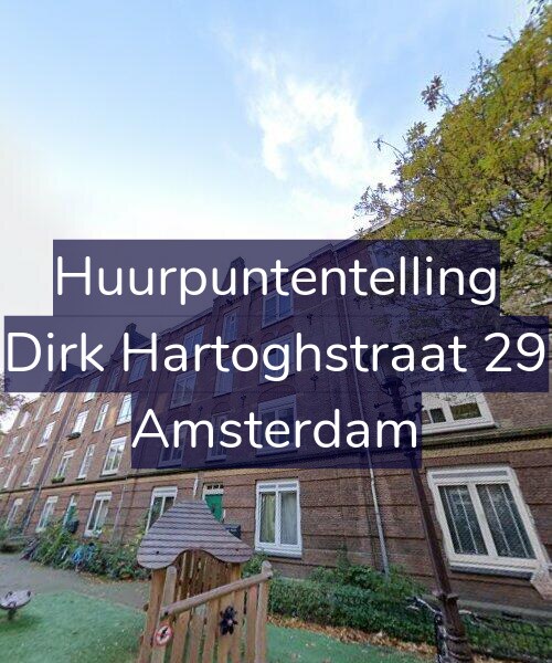Foto gevel Huurpuntentelling voor Dirk Hartoghstraat 29, Amsterdam
