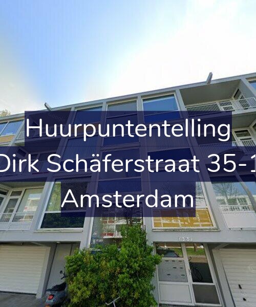 Foto gevel Huurpuntentelling voor Dirk Schäferstraat 35-1, Amsterdam
